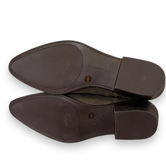 Lucky Brand Hikalli brown suede leather ankle boot NEW - Picture 9 of 10